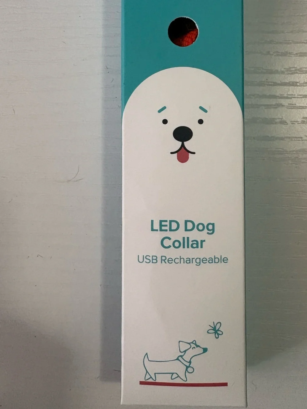 LED Dog Collar USB Rechargeable - Orange